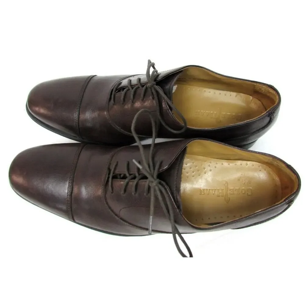 Cole Haan men's size 11 M brown leather loafers comfort dress shoe